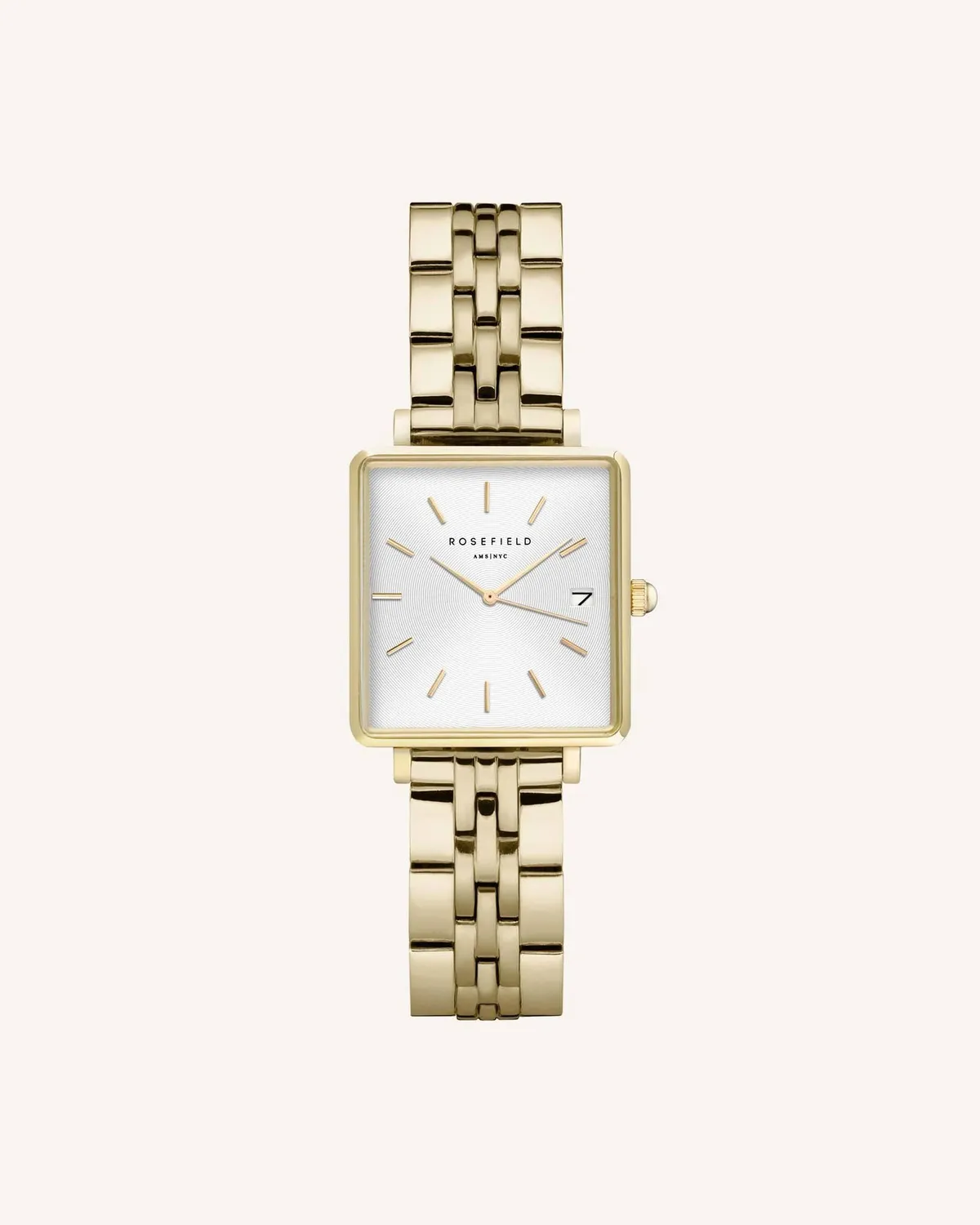 Rosefield Gold Strap klokkerem 22 mm 14 mm gull