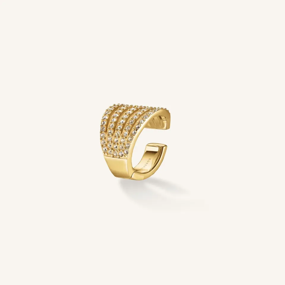 Rosefield Crystals Caged Crystal Earcuff ørecuff gull