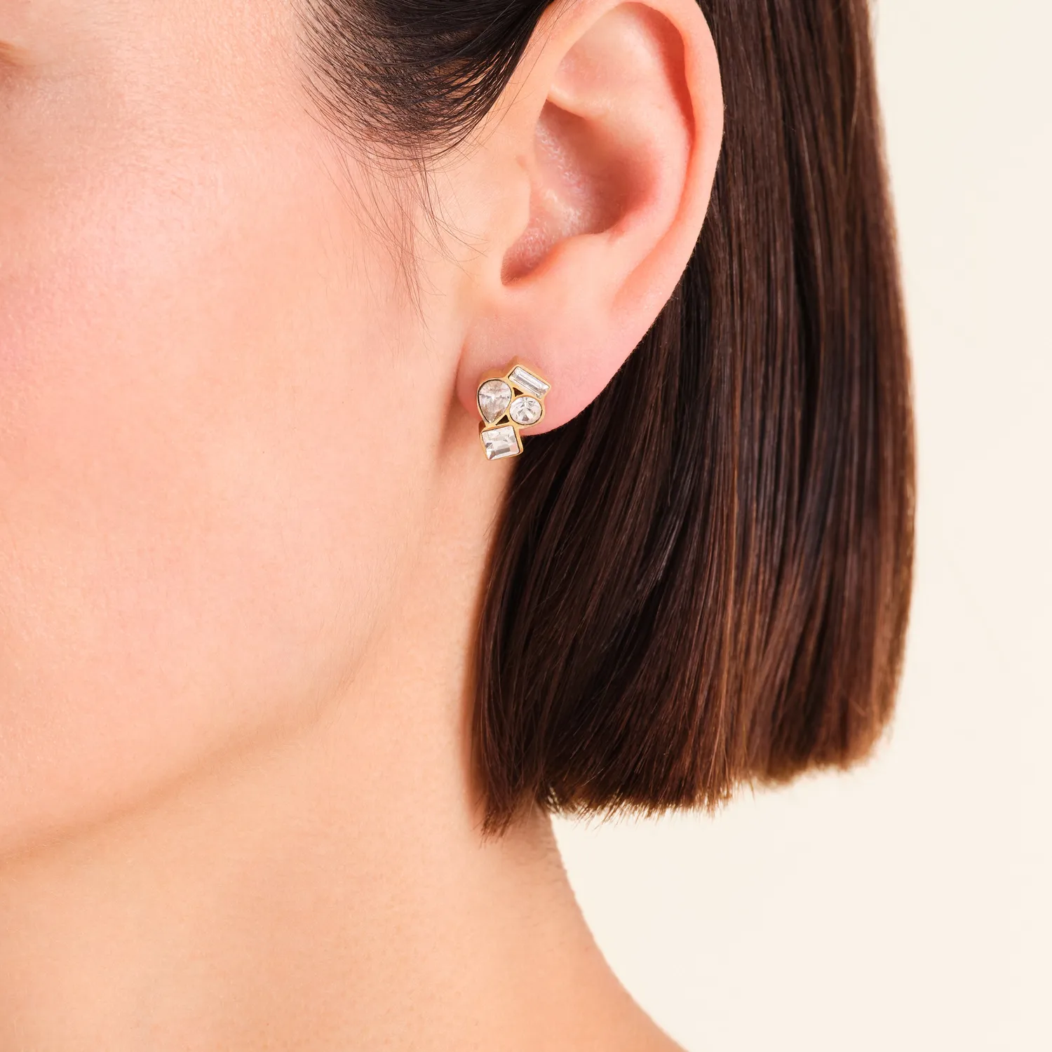 Rosefield Cluster Studs øredobber gull