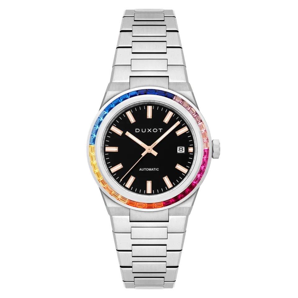 Duxot Alicante klokke Sable Rainbow 39 steiner utskiftbar bezel