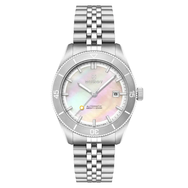 Duxot Pacifico automatisk klokke White MOP 20 ATM