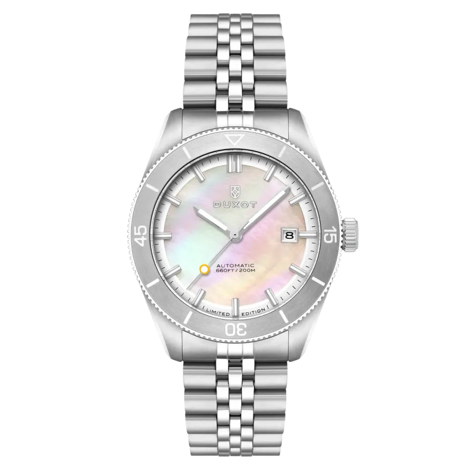 Duxot Pacifico automatisk klokke White MOP 20 ATM