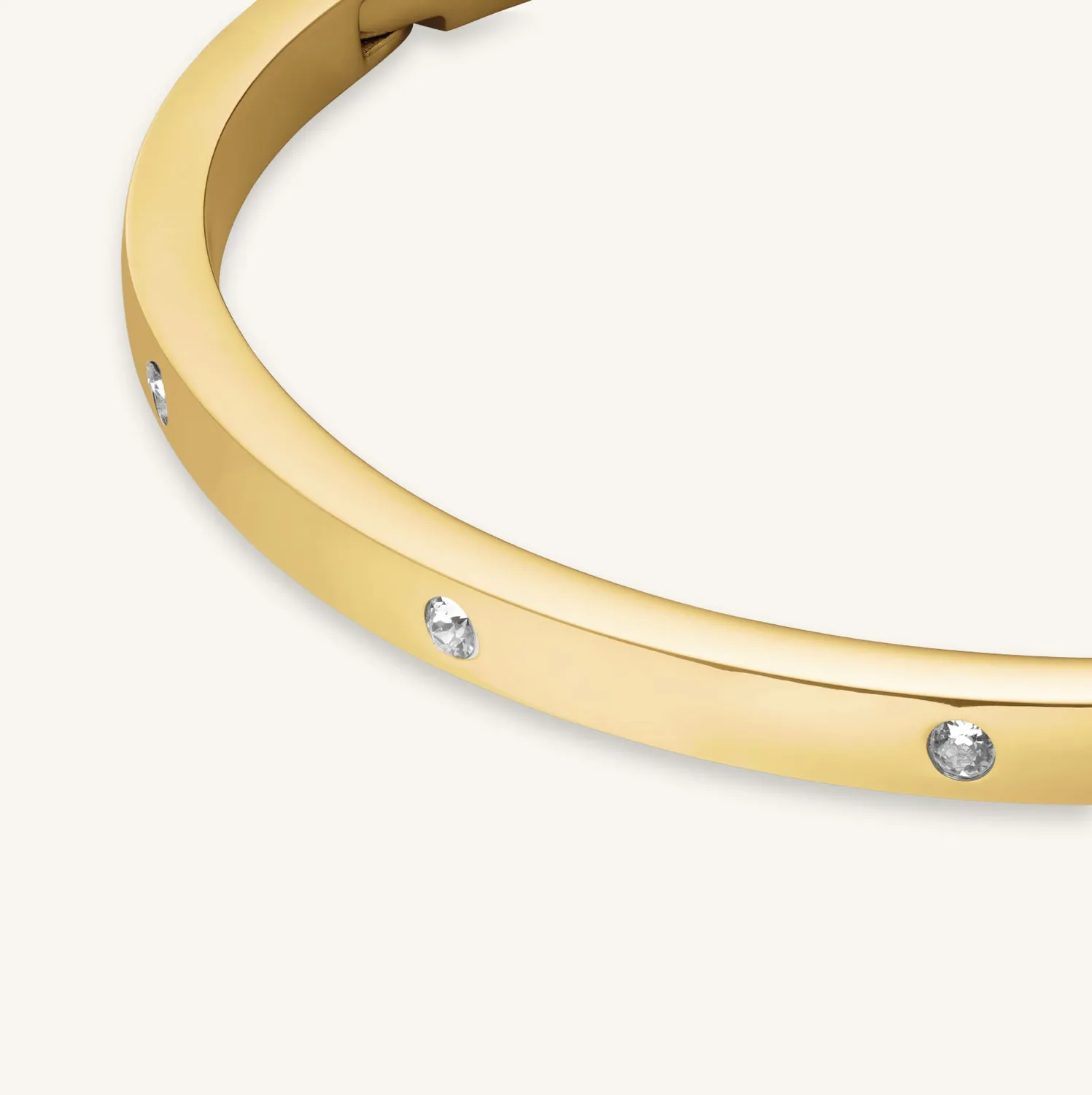 Rosefield Crystal Bangle armbånd gull og sølvbelagt stål