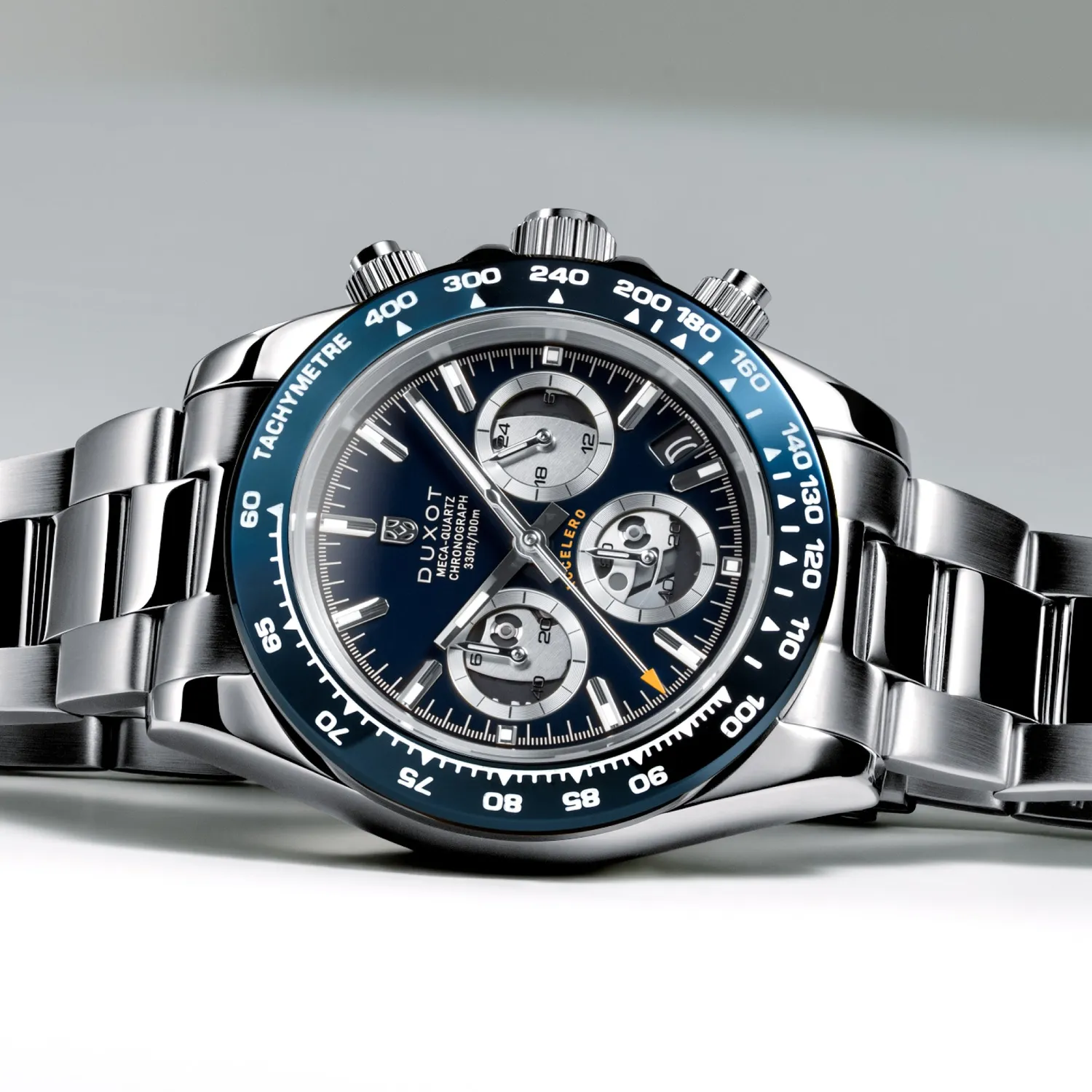 Duxot Accelero Compax Skeleton Edition kronograf Oceanic Blue