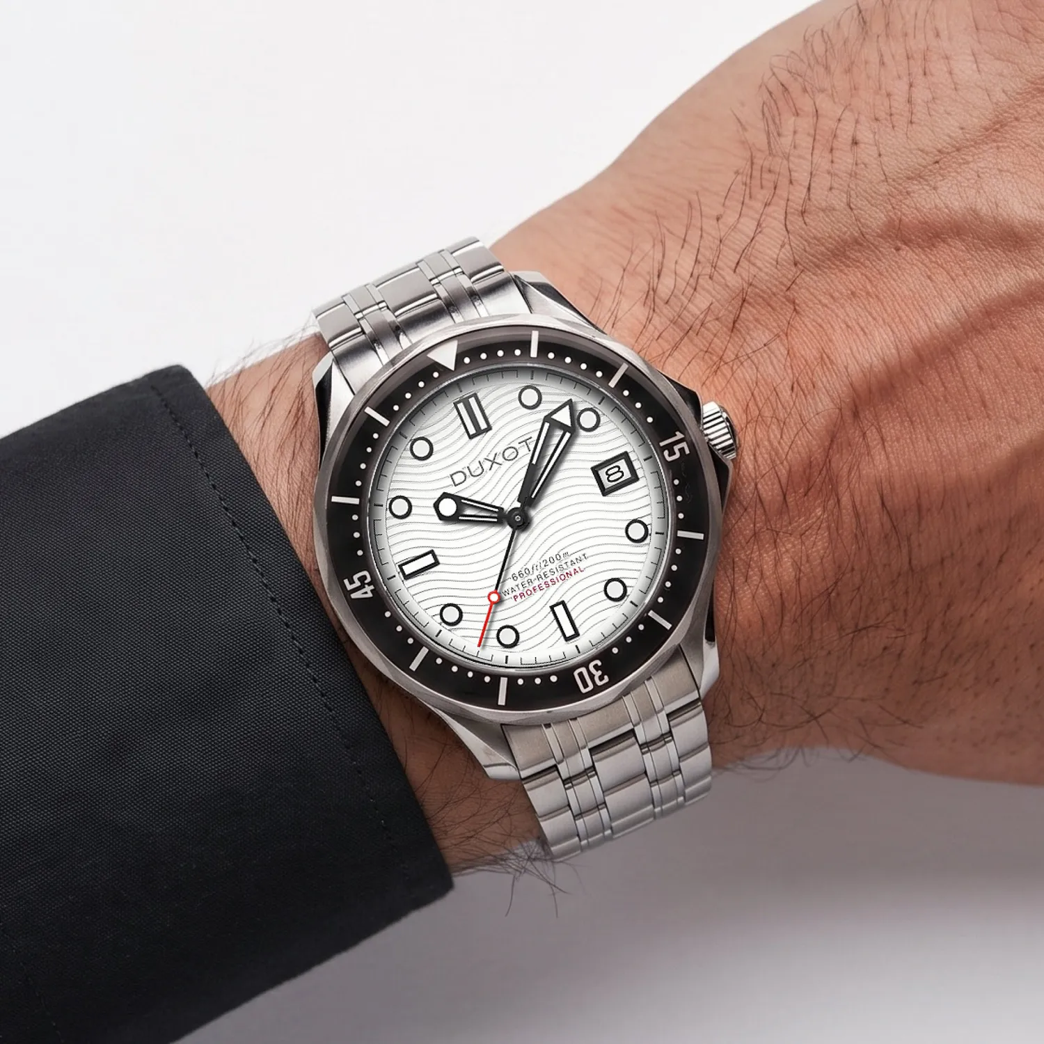 Duxot Henri Diver Automatic klokke Matt Silver automatisk