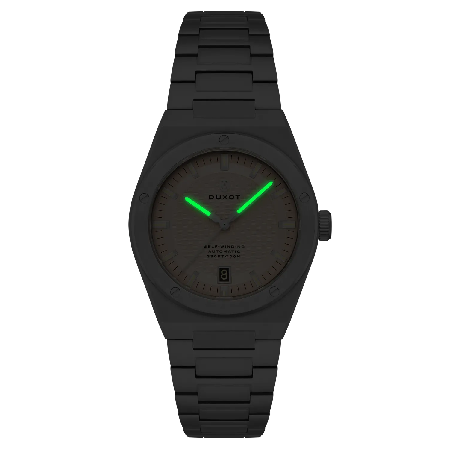 Duxot Bastia Warm Grey automatisk klokke grå
