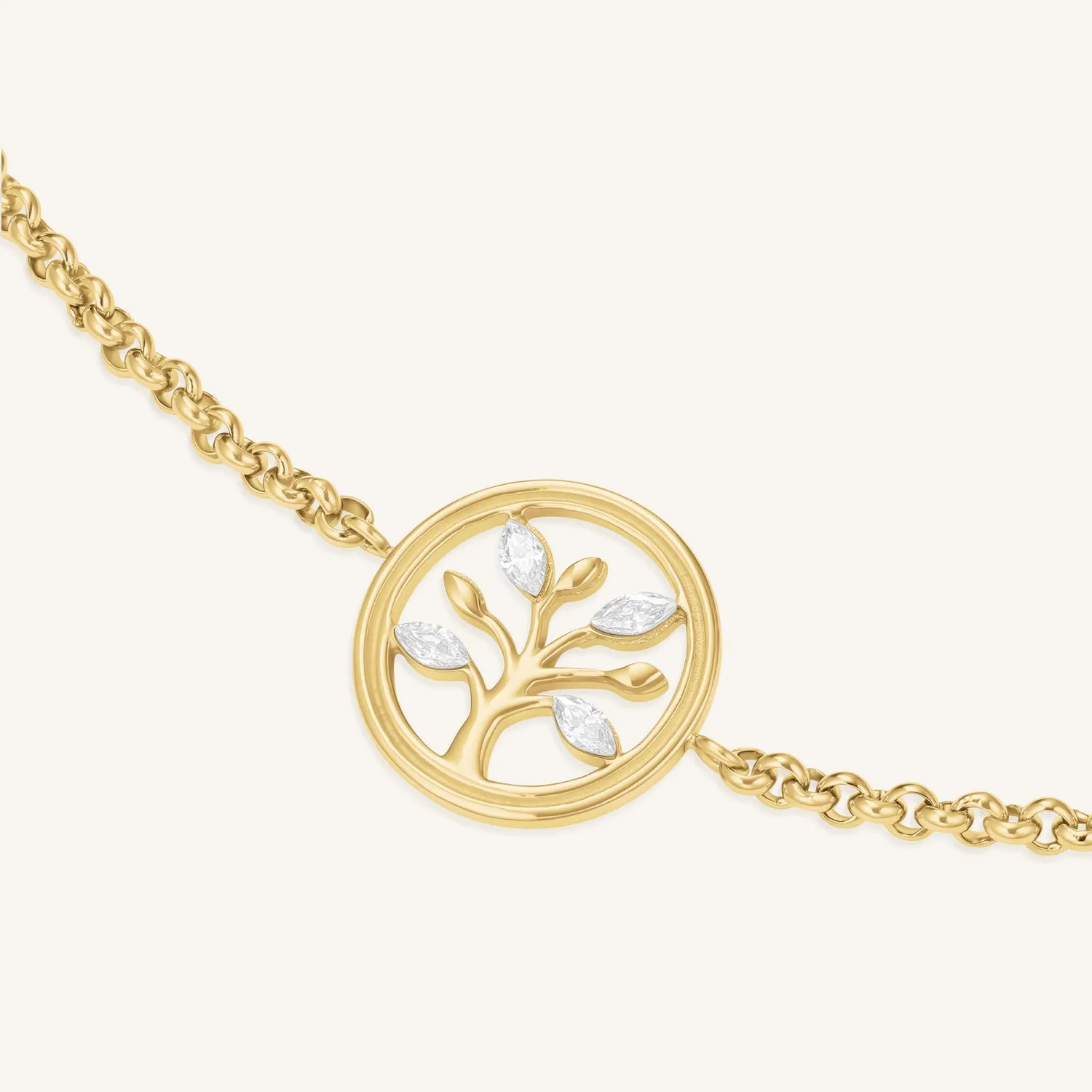 Rosefield Tree of Life Bracelet armbånd gull justerbart
