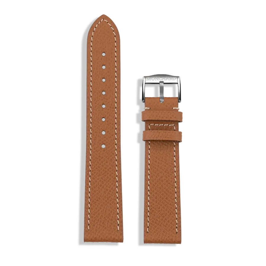 MonChard Epsom Brown klokkerem 20 mm fullnarvet lær