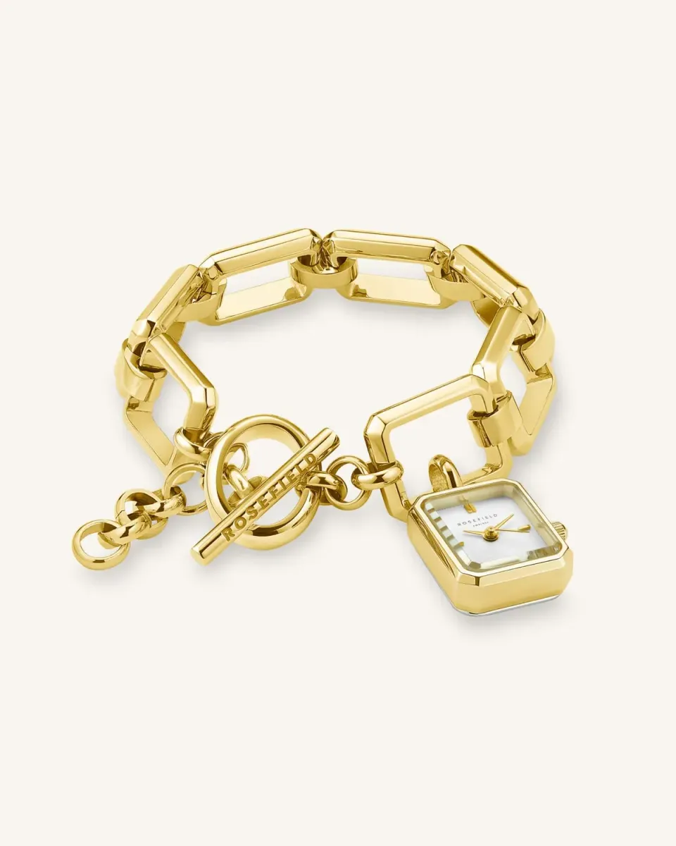 Rosefield Studio Octagon Chain Gold klokke gull