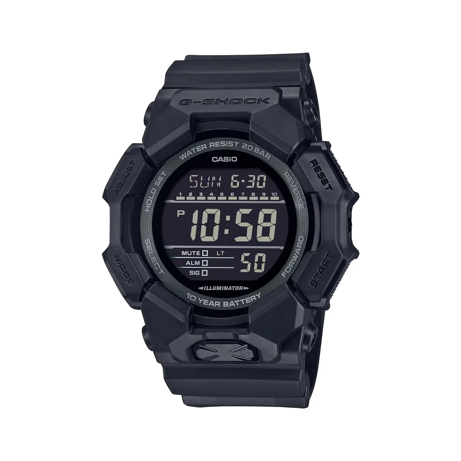 Casio G-Shock GD-010-1A1ER klokke 52 mm svart