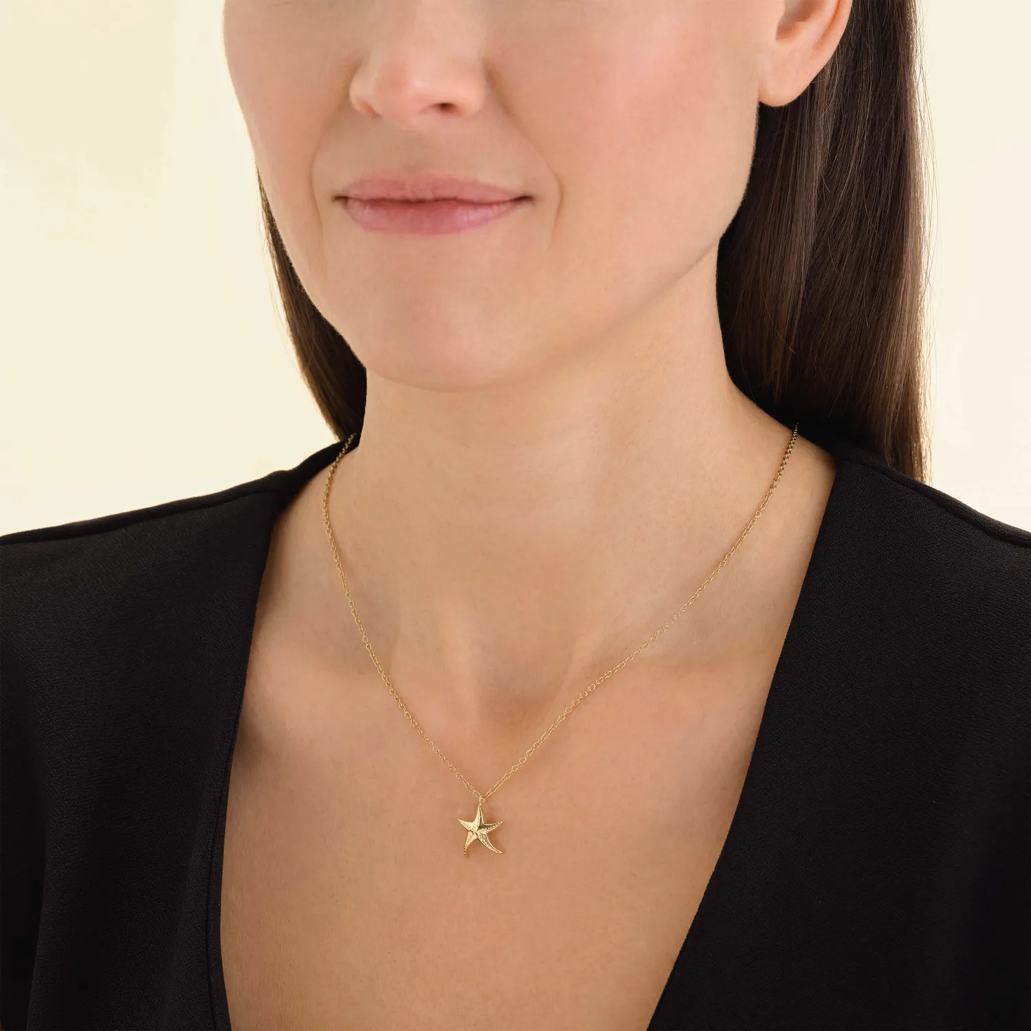 Rosefield Seastar Necklace halskjede gull 58–62 cm
