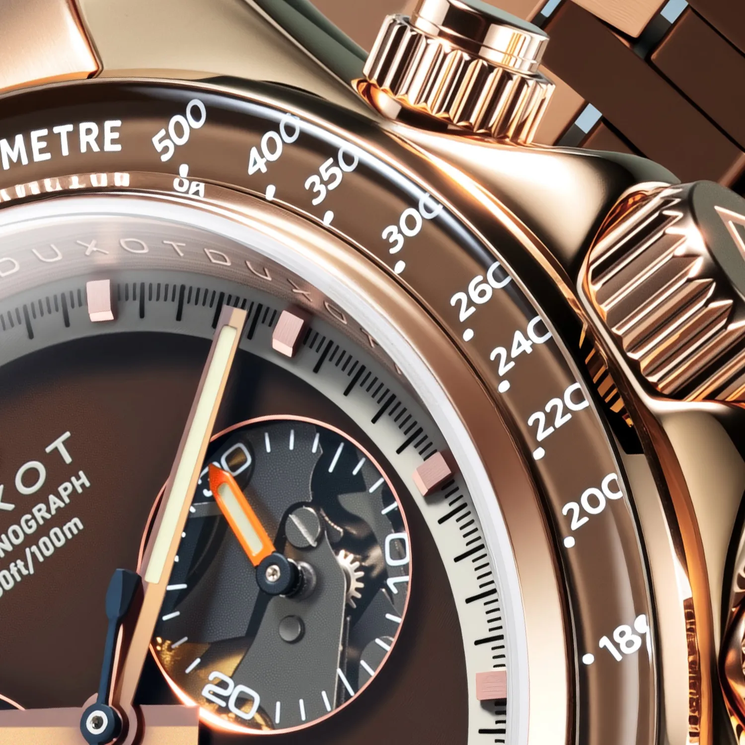 Duxot Accelero Bourbon Charm automatisk kronografklokke