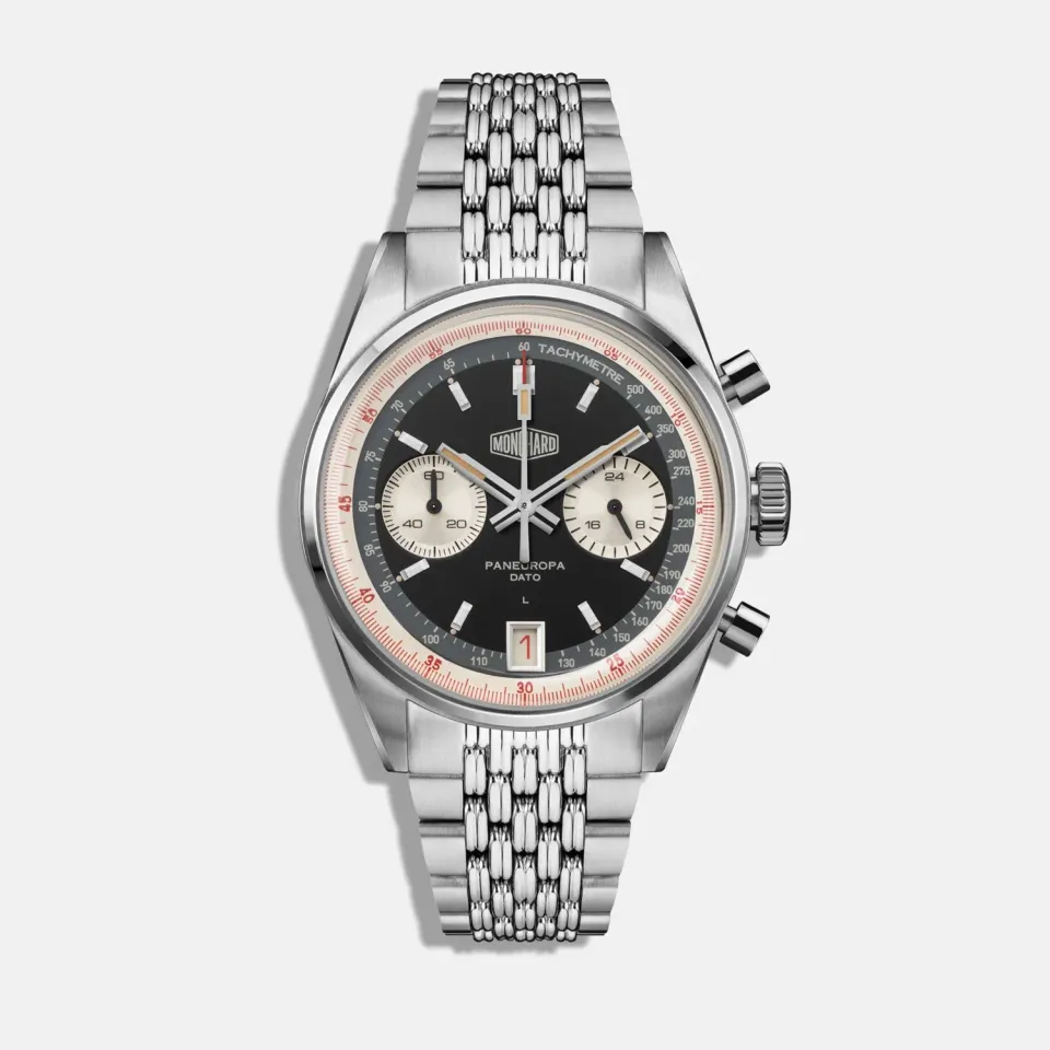 MonChard Reverse Panda kronograf 38 mm uten ekstra rem