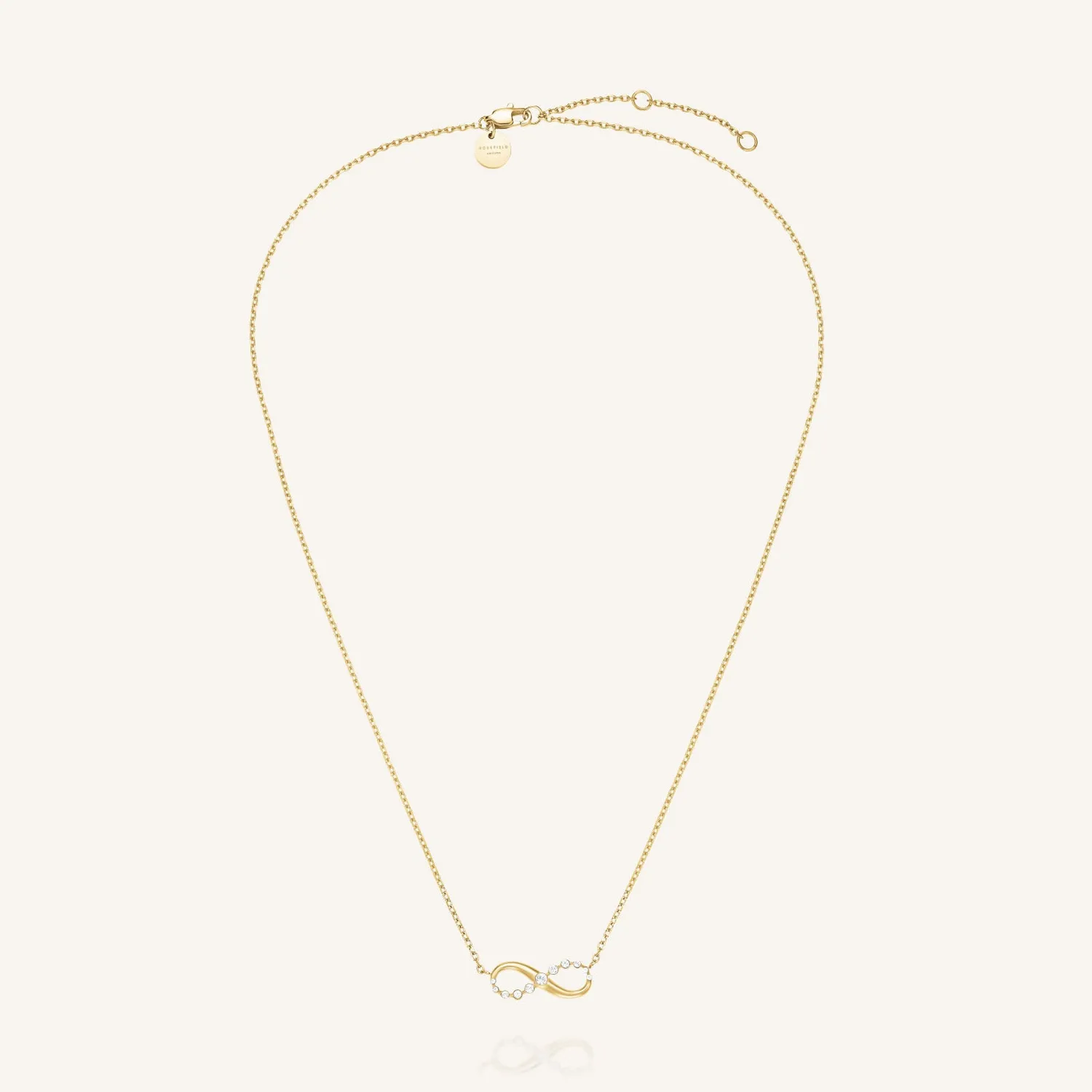 Rosefield Essentials Infinity Necklace-halskjede gull 42–46 cm