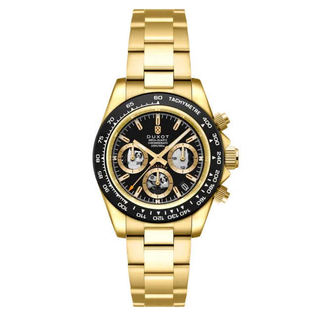 Duxot Accelero Dark Opulence kronografklokke skjelettskive