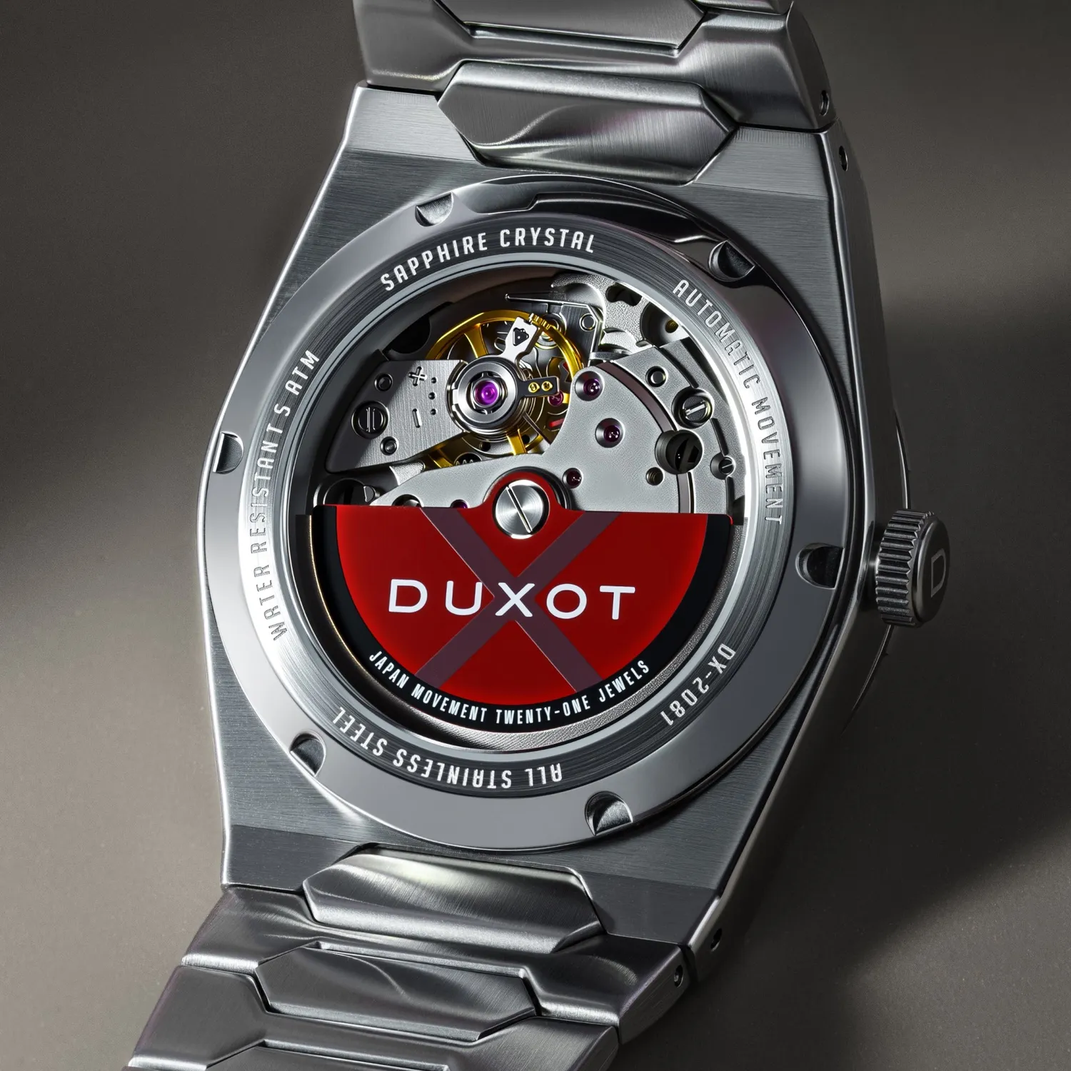 Duxot Taranto Metallic Mist klokke, 37 mm integrert lenke
