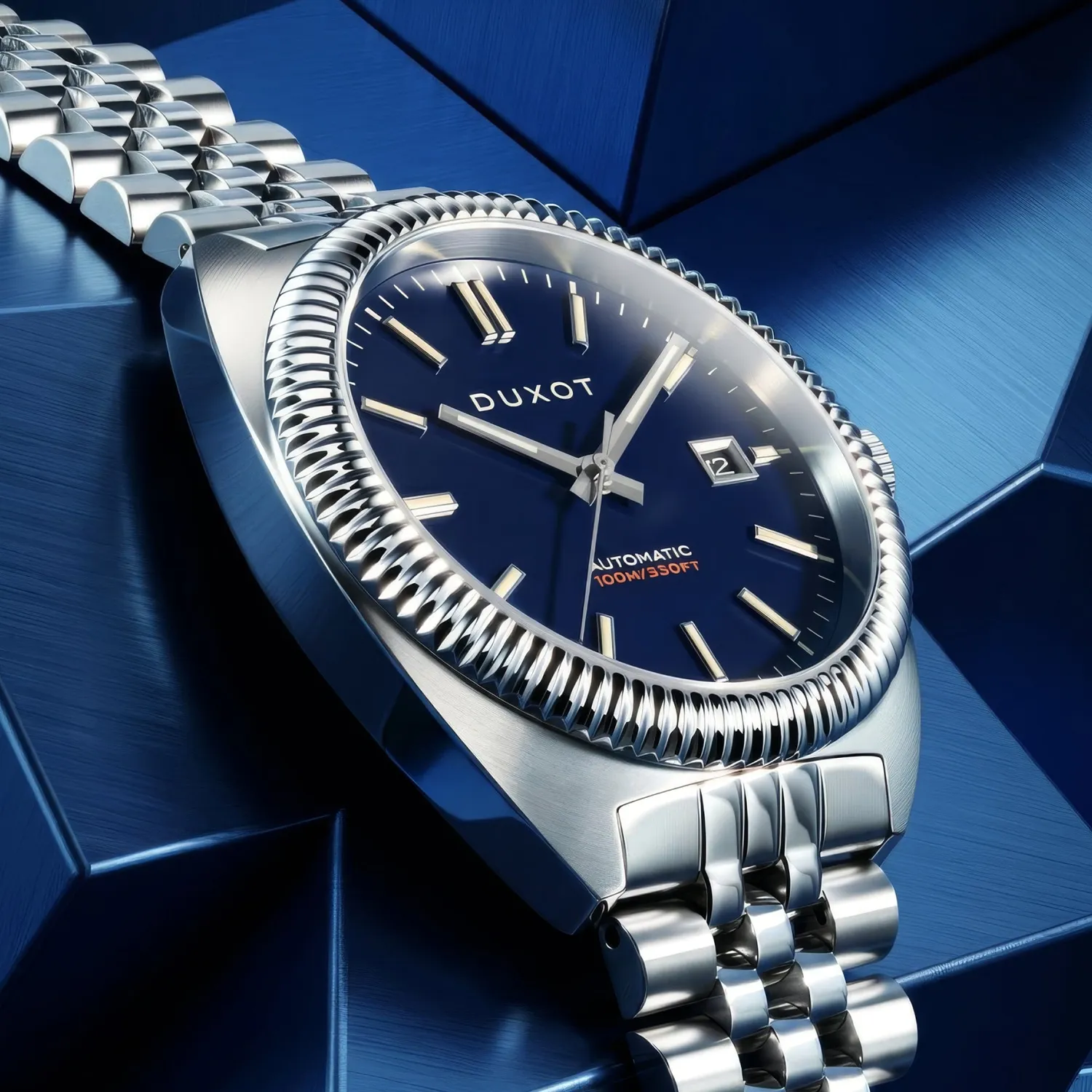 Duxot Siena Blue Horizon automatisk klokke blå 40 mm