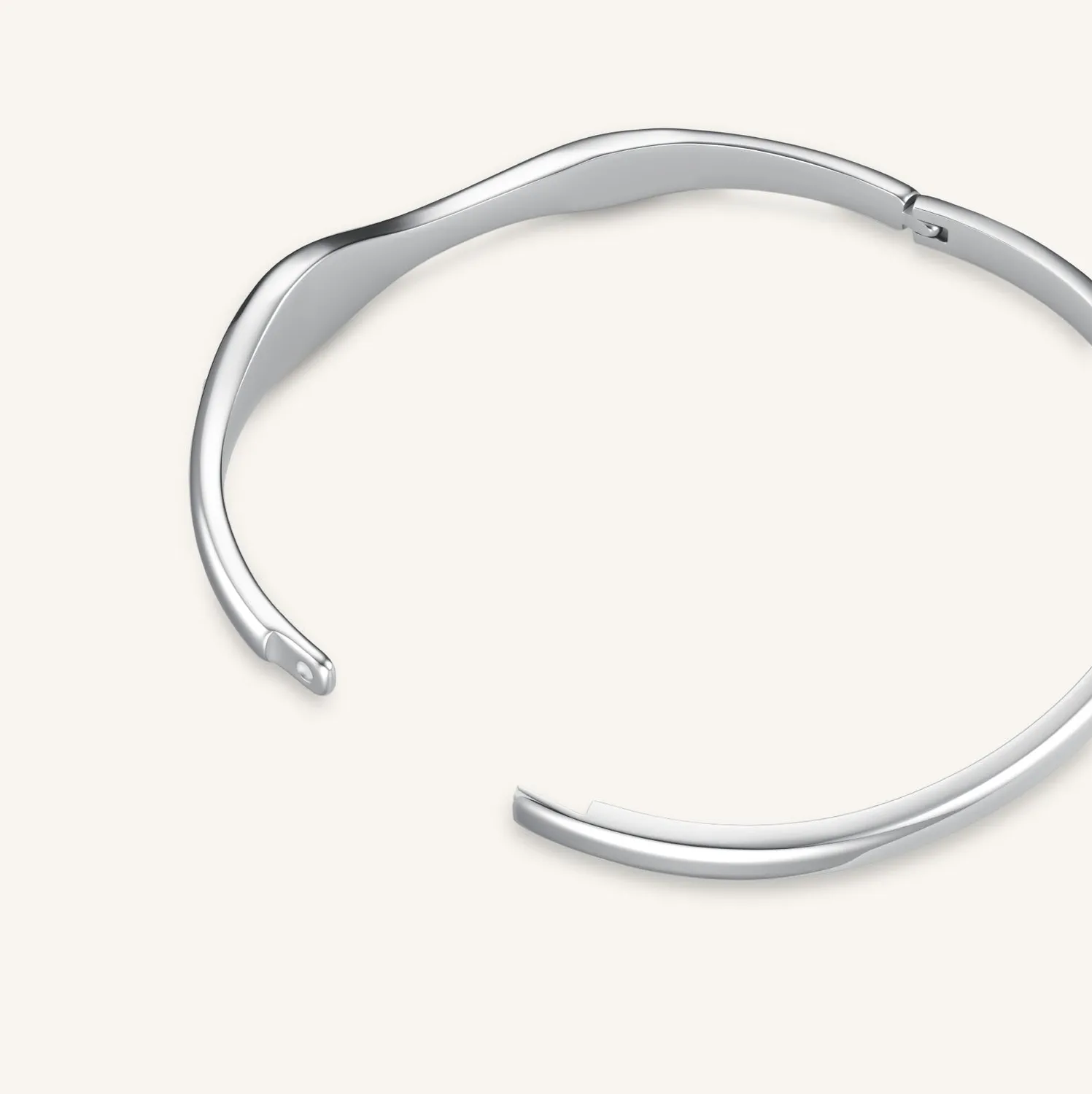 Rosefield Pave Wave Bangle armring gull