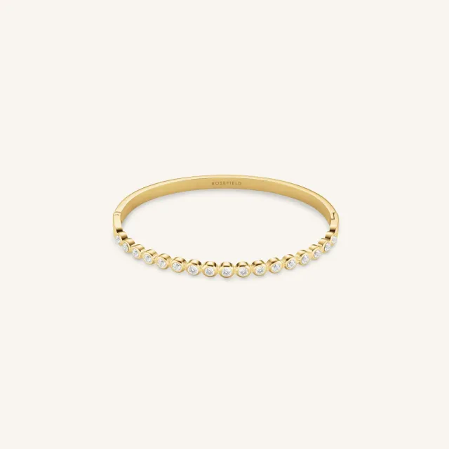 Rosefield Crystal Bangle armbånd gull