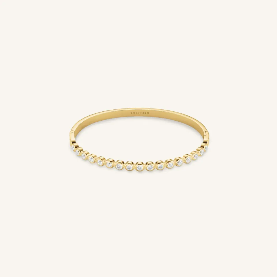 Rosefield Crystal Bangle armbånd gull