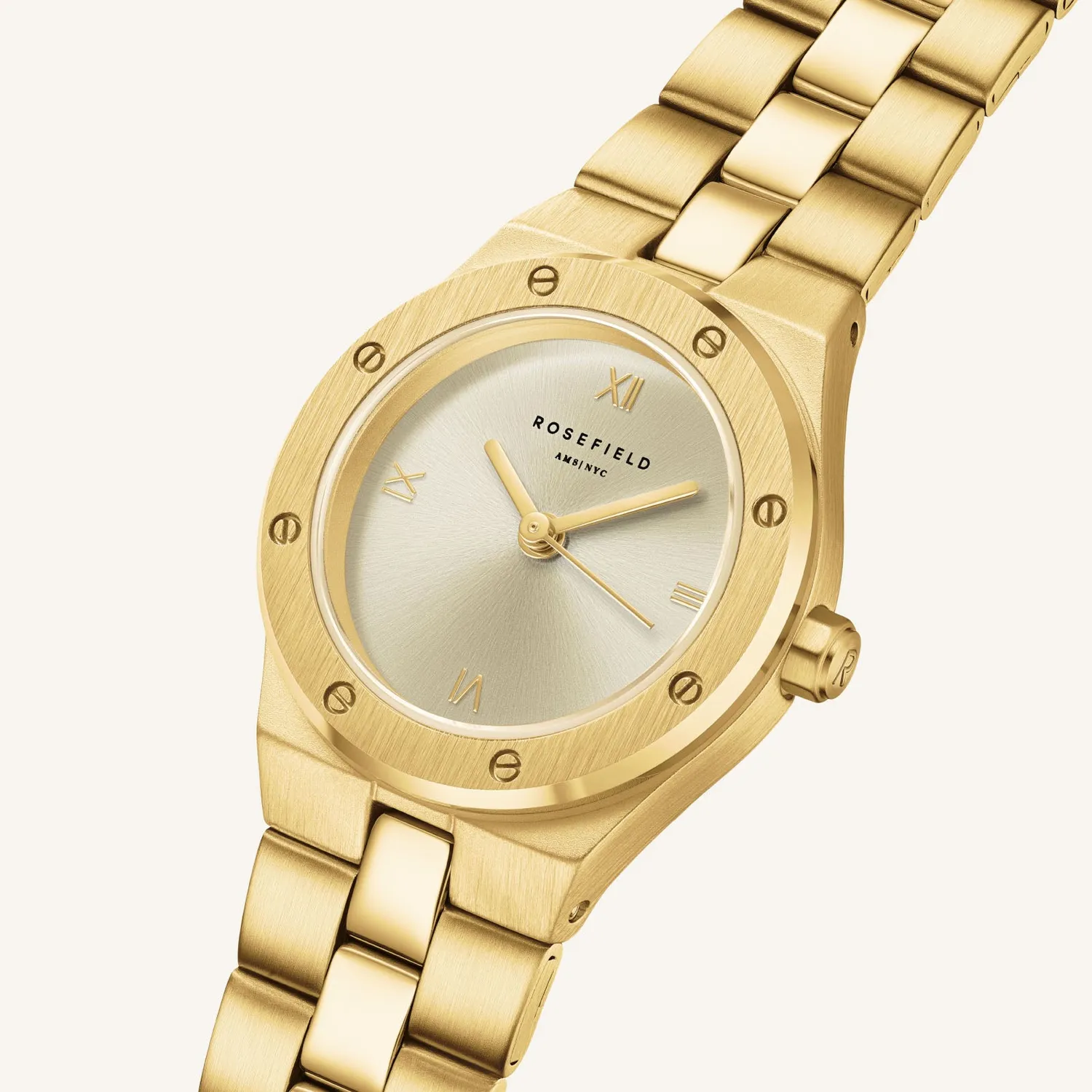 Rosefield Rose XS Gold klokke gull 24 mm