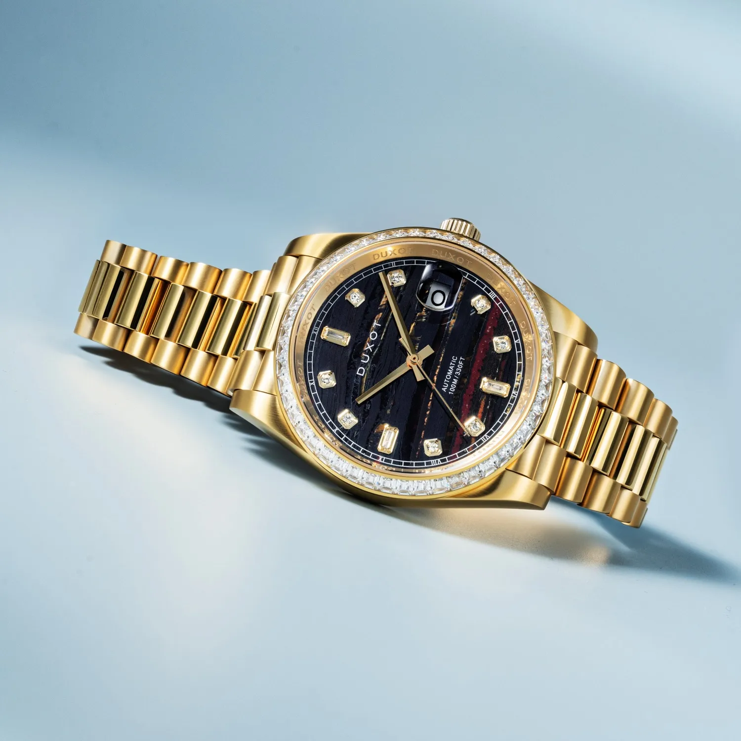 Duxot Serenata Automatic klokke Tiger Eye 40 mm