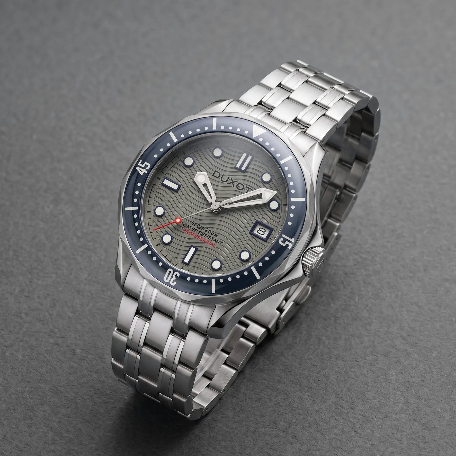 Duxot Henri Diver Automatic klokke Ash Grey automatisk