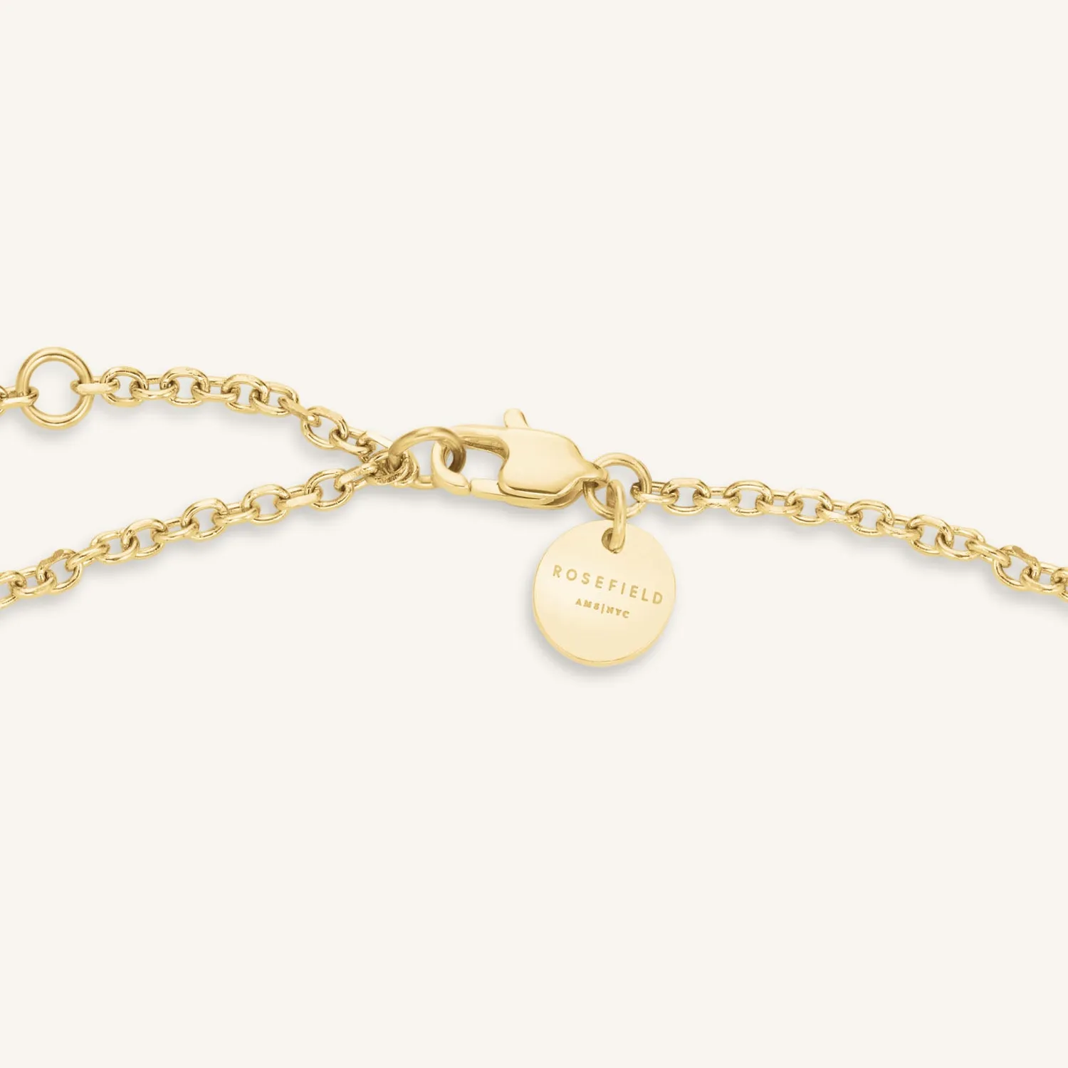 Rosefield Essentials Charms Necklace halskjede gull