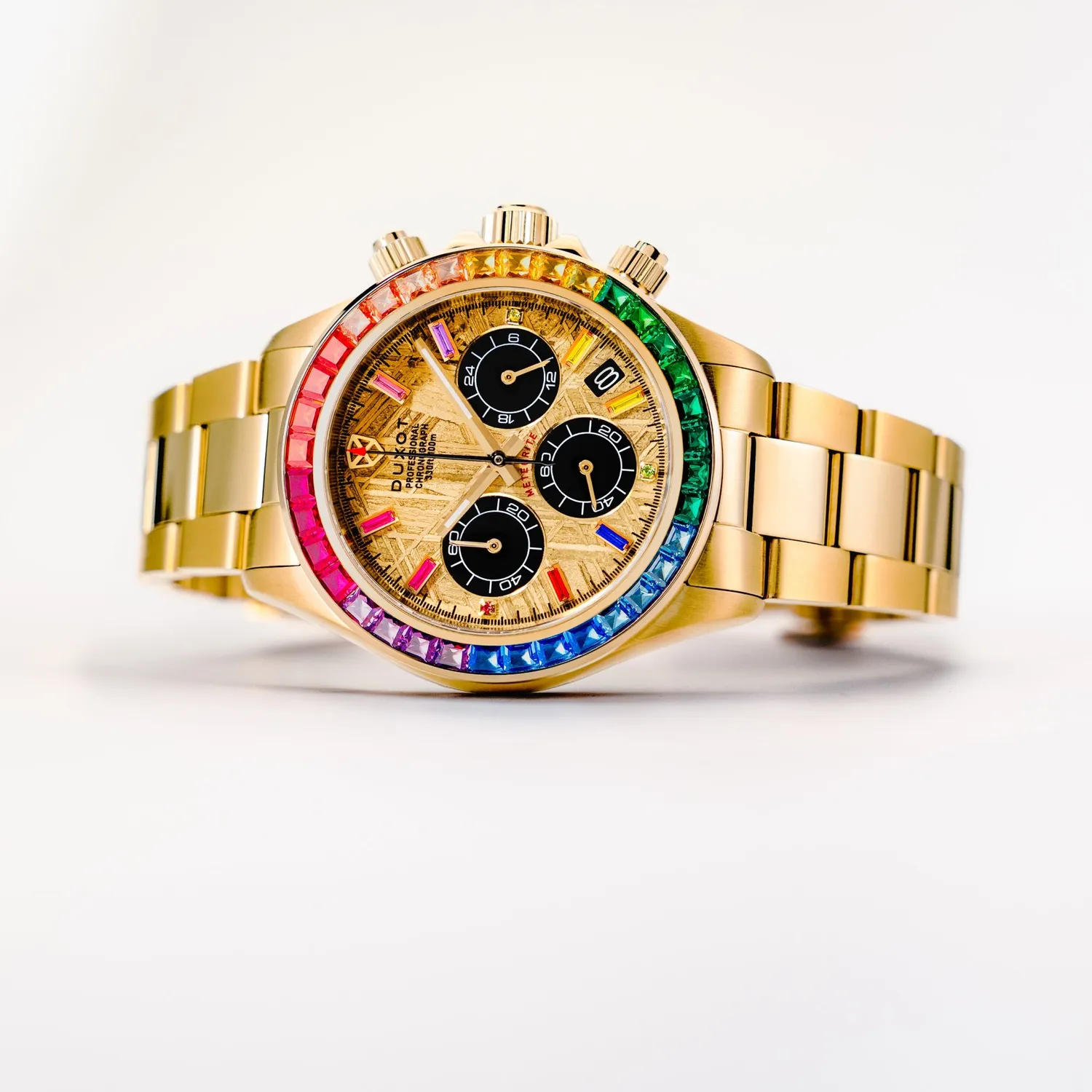 Duxot Accelero Meteorite klokke Gold Meteorite 39 mm