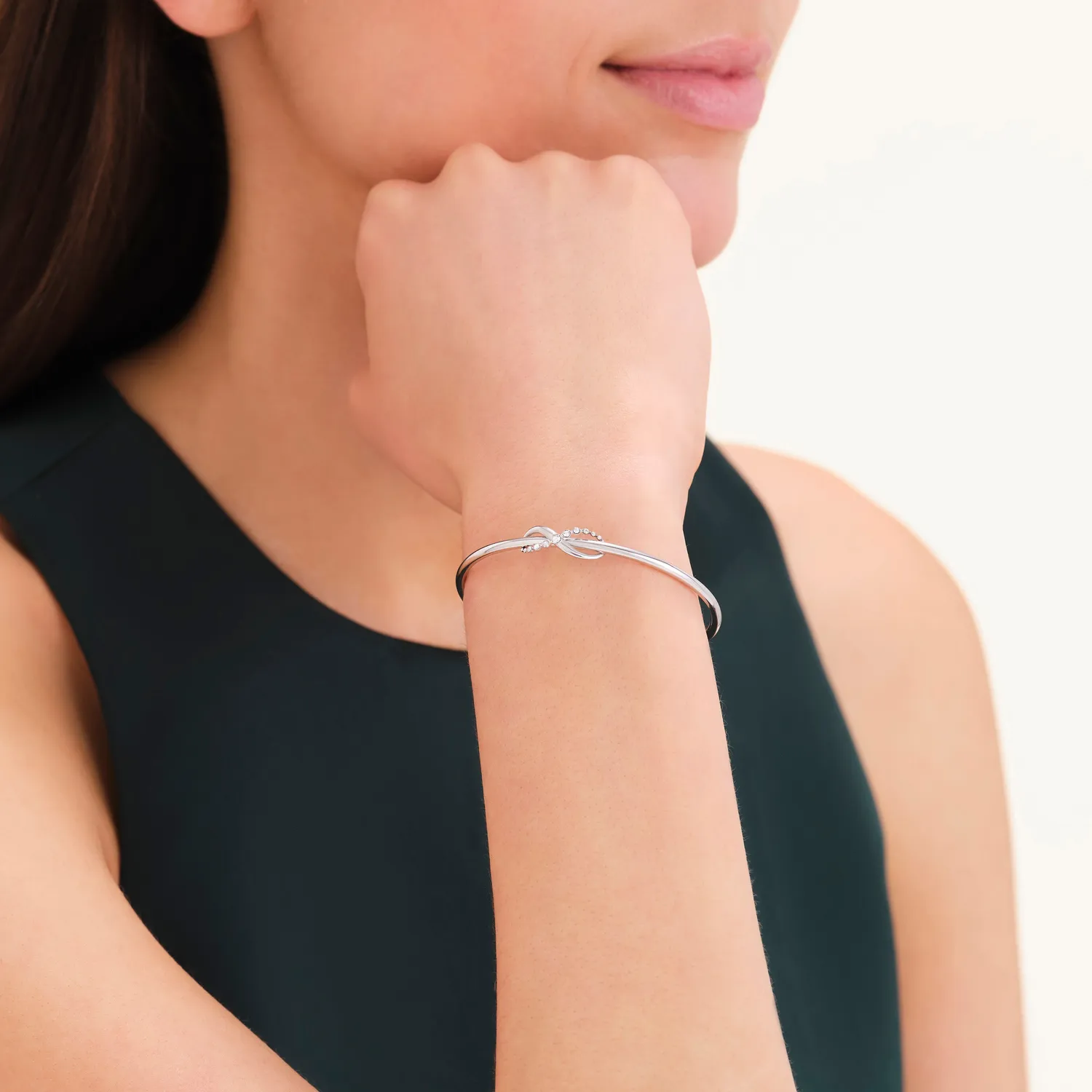 Rosefield Infinity Bangle armring gull