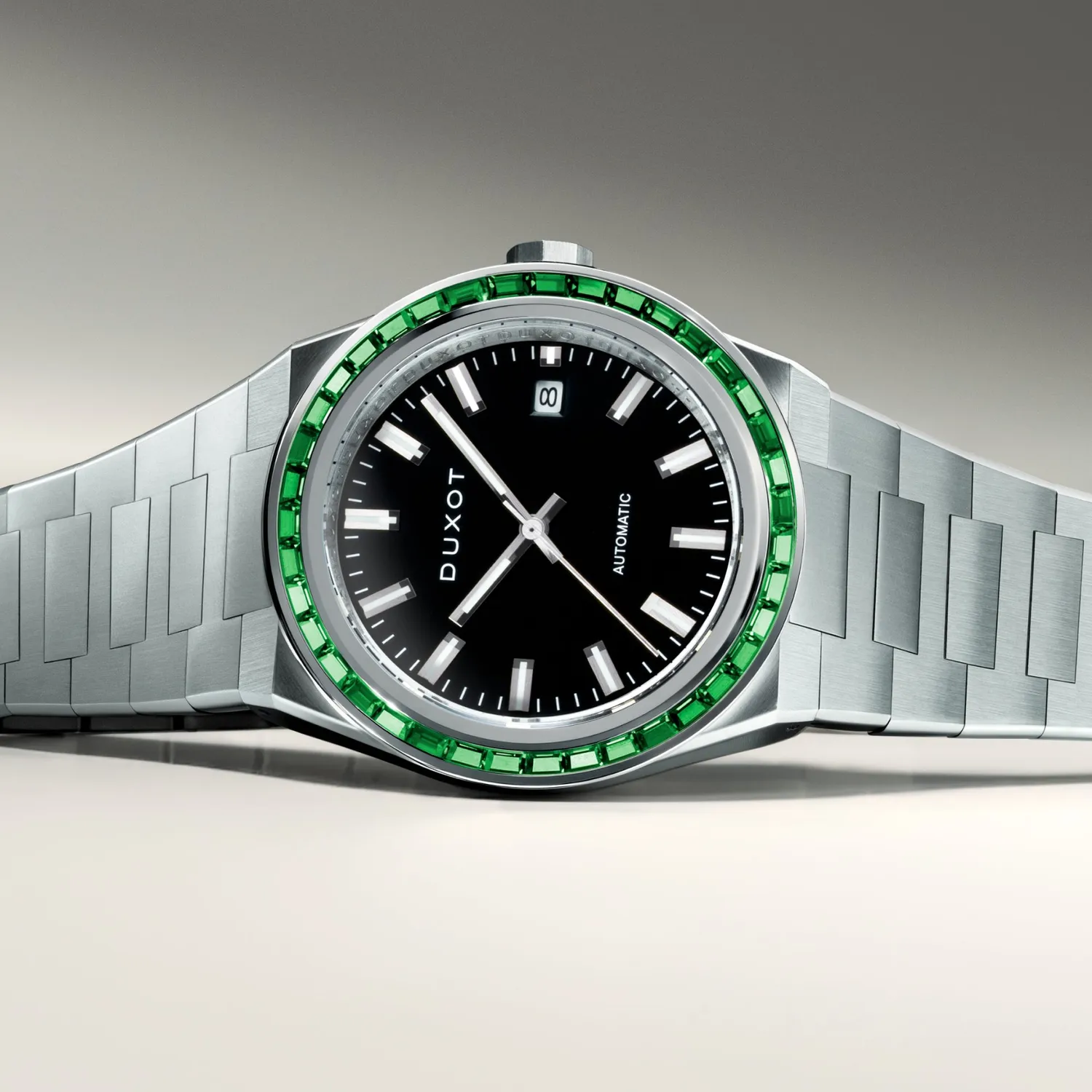 Duxot Alicante Onyx Glow klokke med tre utskiftbare bezeler