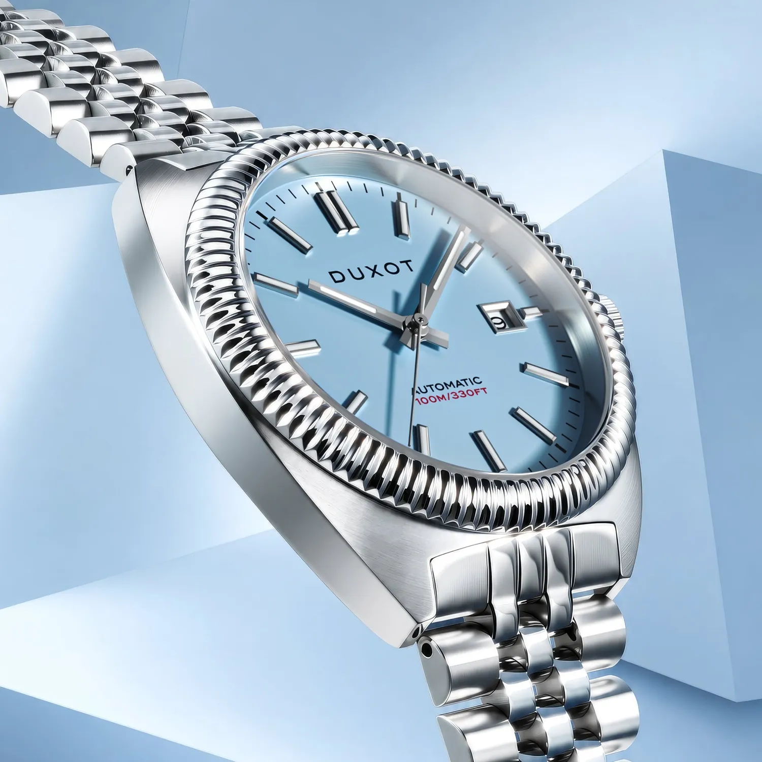 Duxot Siena Glacial Blue klokke automatisk 40 mm