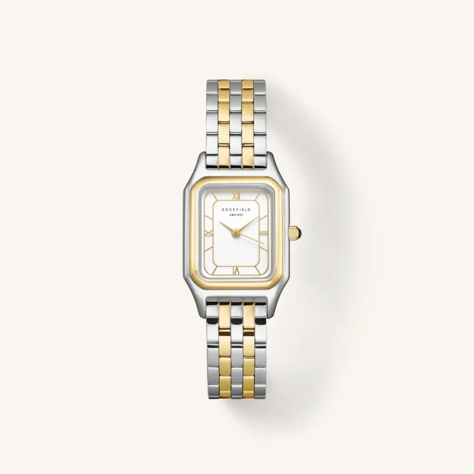 Rosefield Ivy White Duotone klokke 21 × 26 mm uten gravering