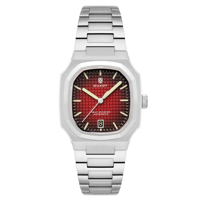 Duxot Colmar Burgundy automatisk klokke 38 mm