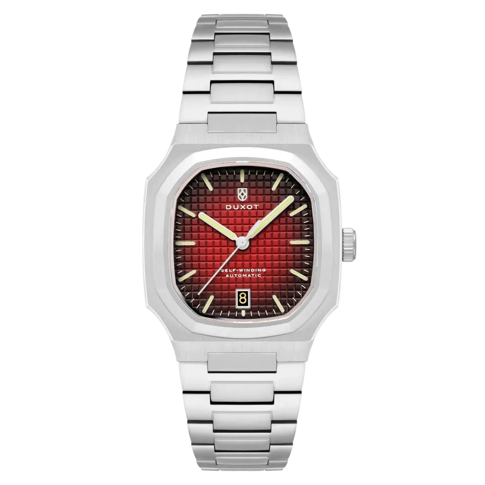 Duxot Colmar Burgundy automatisk klokke 38 mm