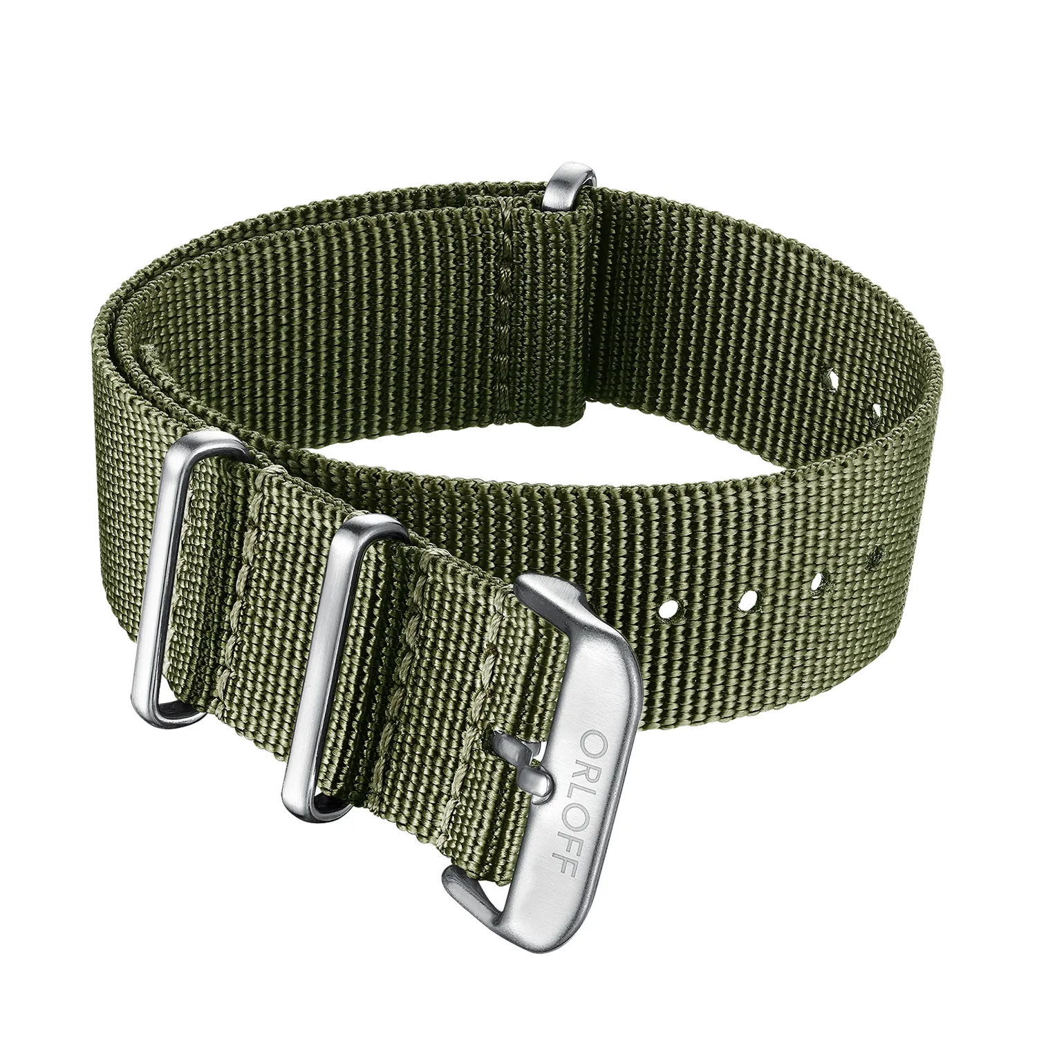 Orloff Nato Strap O1012 NATO-rem grønn 22 mm
