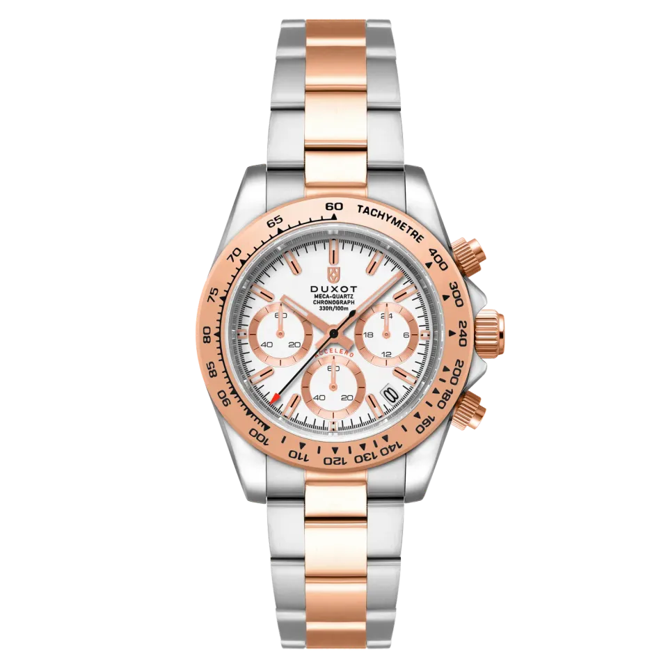 Duxot Accelero DX-2065 Cascading White kronografklokke 40 mm