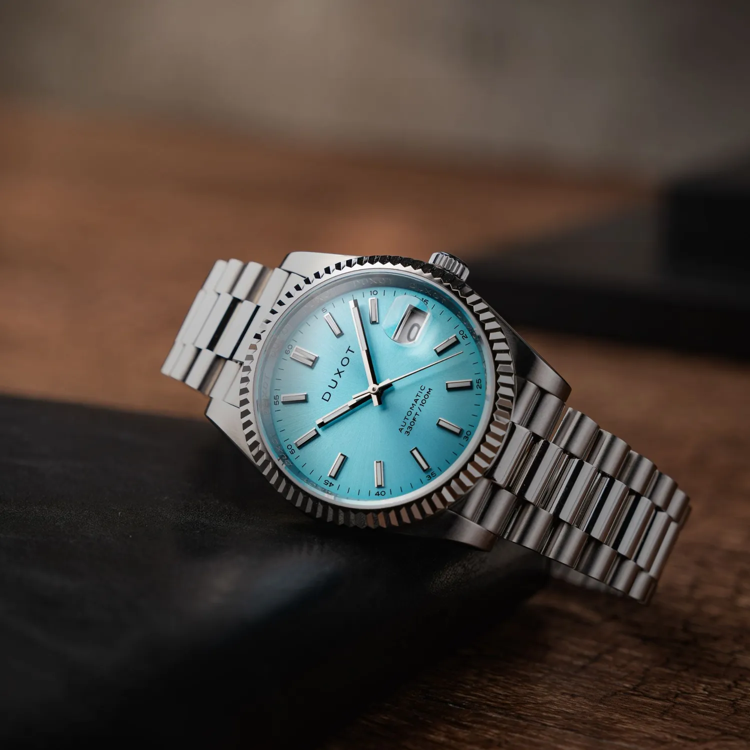Duxot Marcel Sky Blue automatisk klokke blå 40 mm 10 ATM