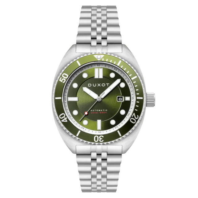 Duxot Tortuga Green automatisk dykkerklokke 200 m