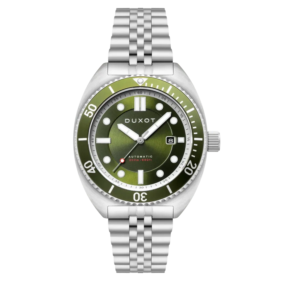Duxot Tortuga Green automatisk dykkerklokke 200 m