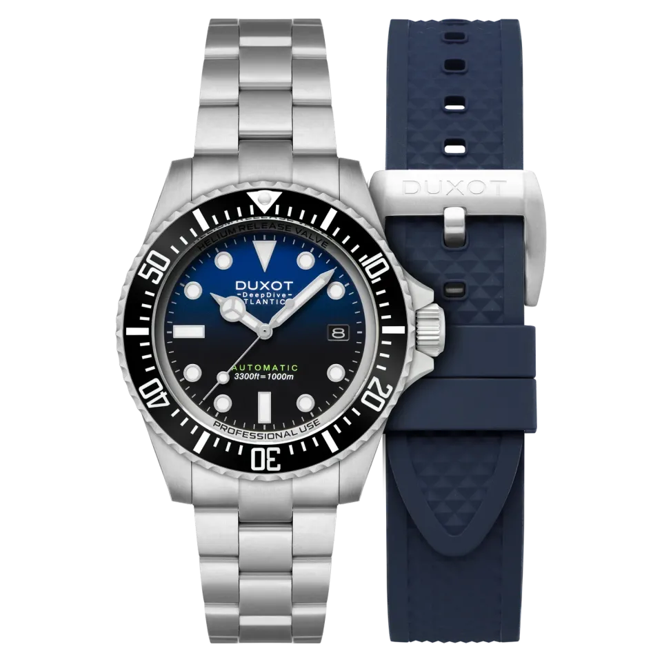 Duxot Atlantica Deep Dive Automatic Limited Edition Cobalt Blue klokke