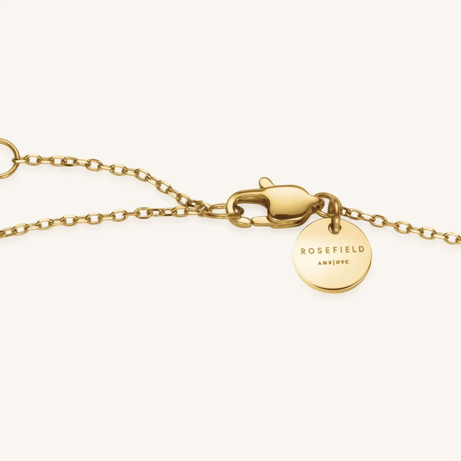 Rosefield Pavé Heart Necklace halskjede gull