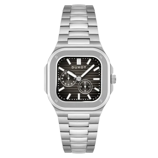 Duxot Quadrata Slate Fusion 24 Hour klokke