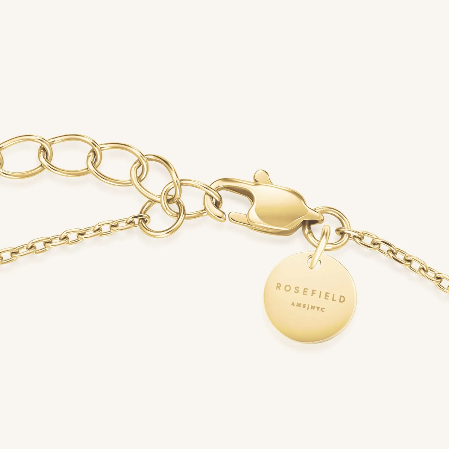 Rosefield Essentials Drop Wave Bracelet armbånd gull 16,5–21 cm