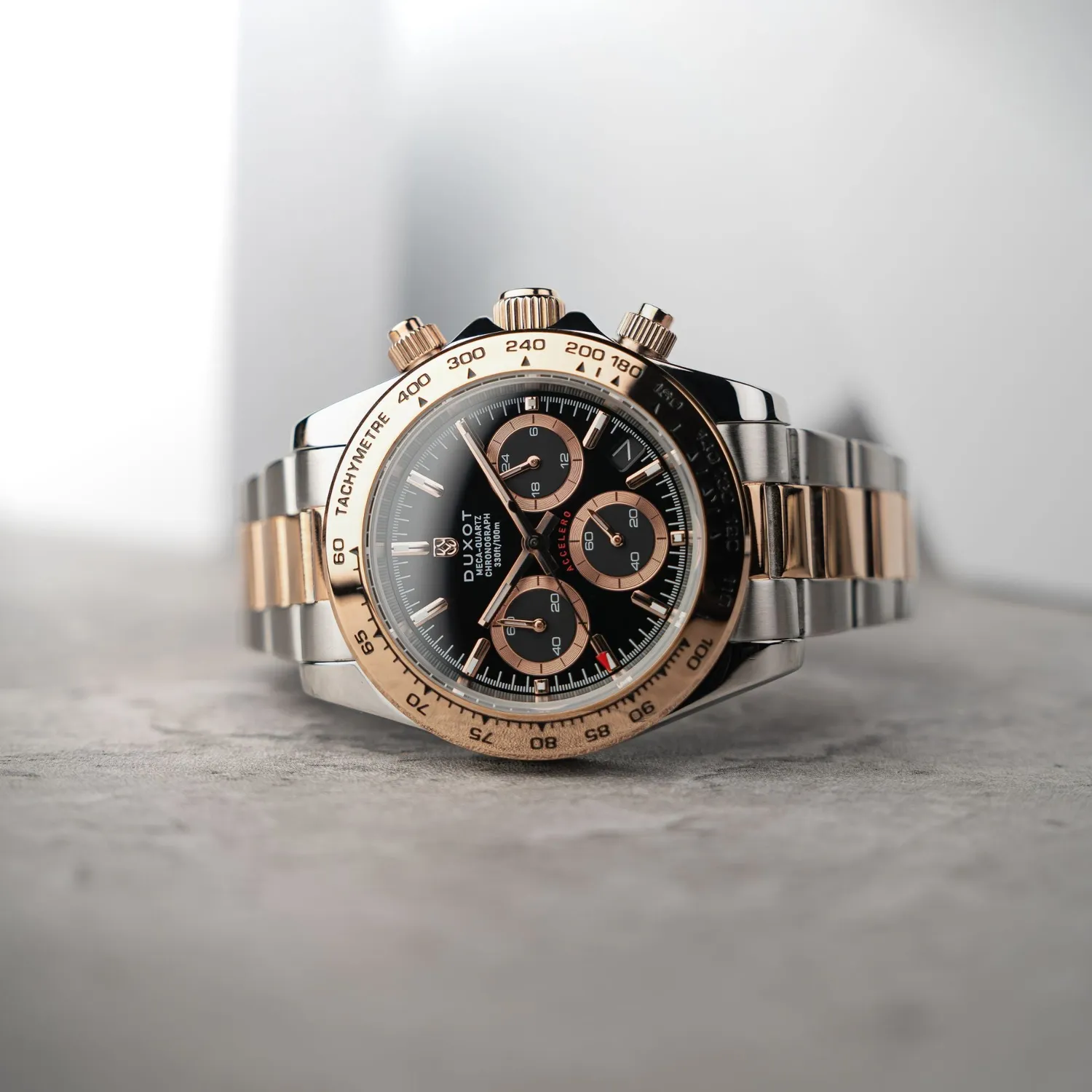 Duxot Accelero Coal Black kronografklokke