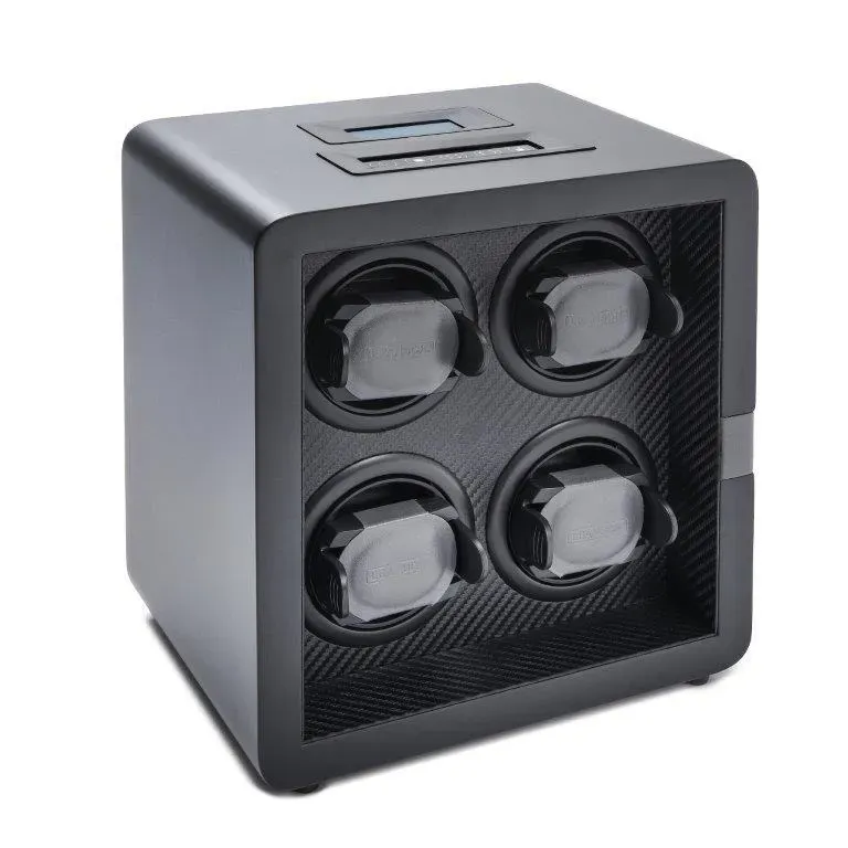 Leanschi watch winder 4 slots klokkeopptrekker svart