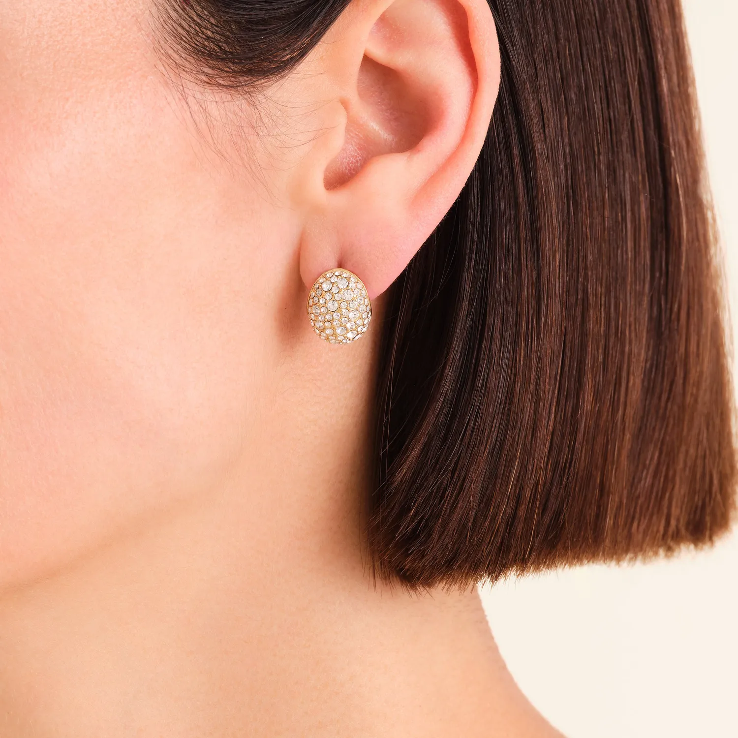 Rosefield Mini Pave Studs ørestikker gull 1,46 × 1,17 cm i stål