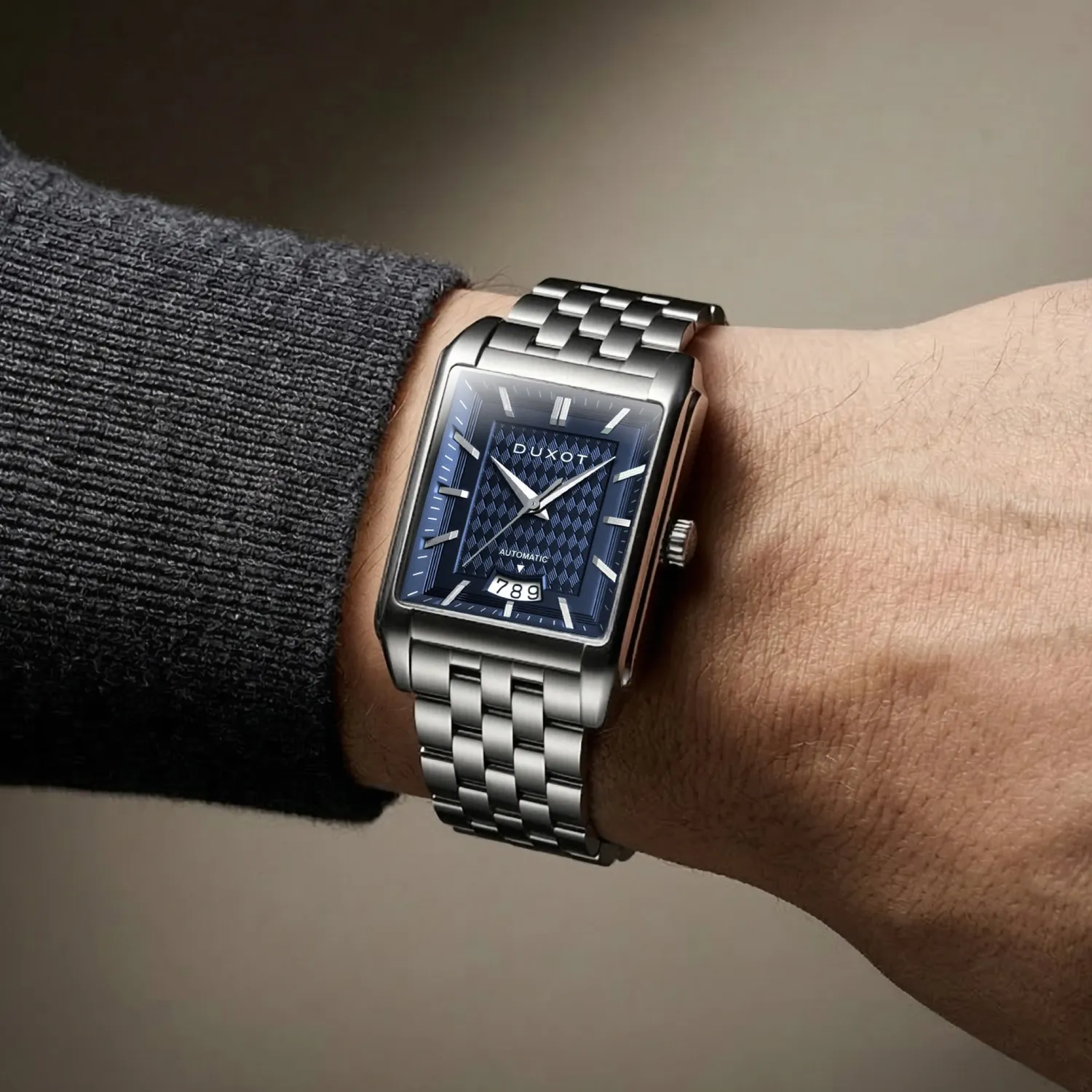 Duxot Livorno klokke Electric Azure 33 mm rektangulær