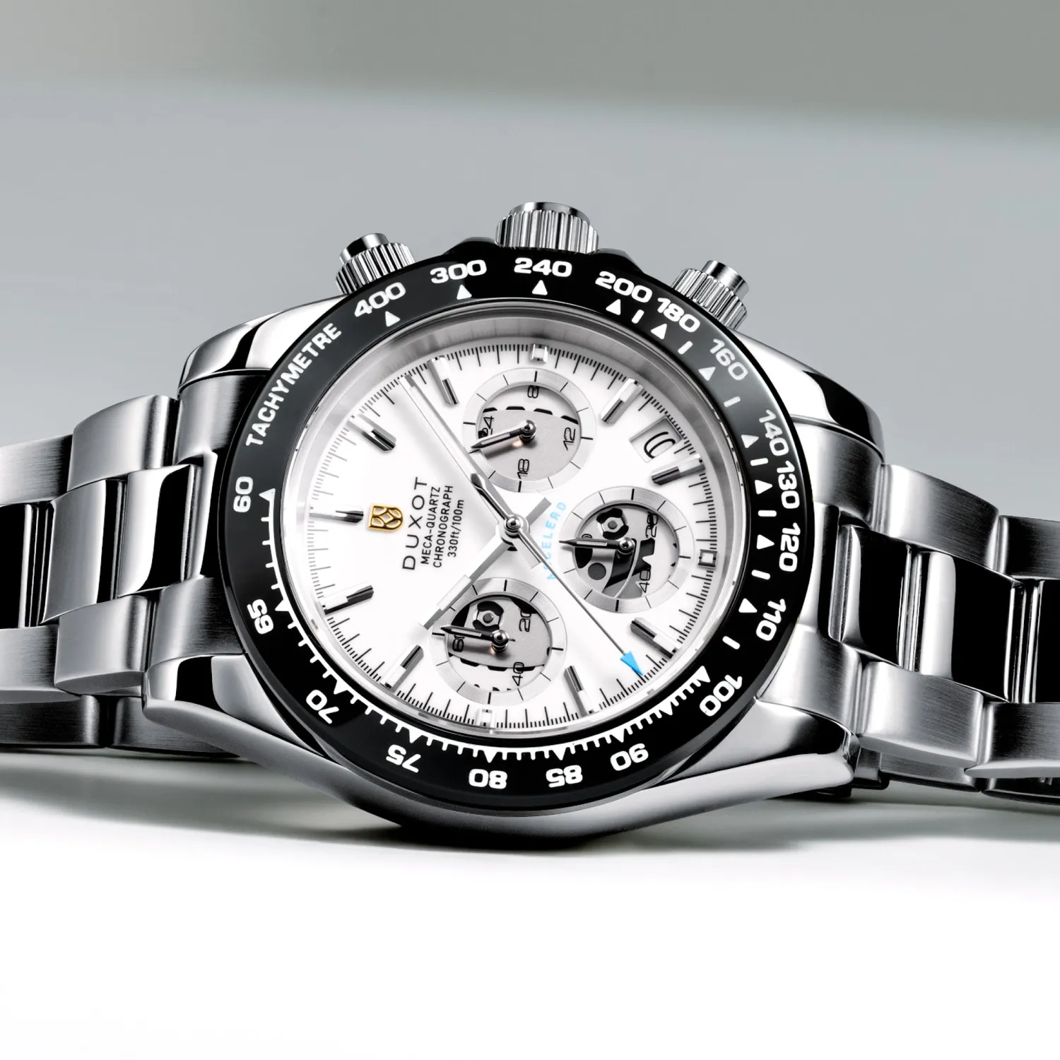 Duxot Accelero Compax Skeleton Edition kronografklokke svart