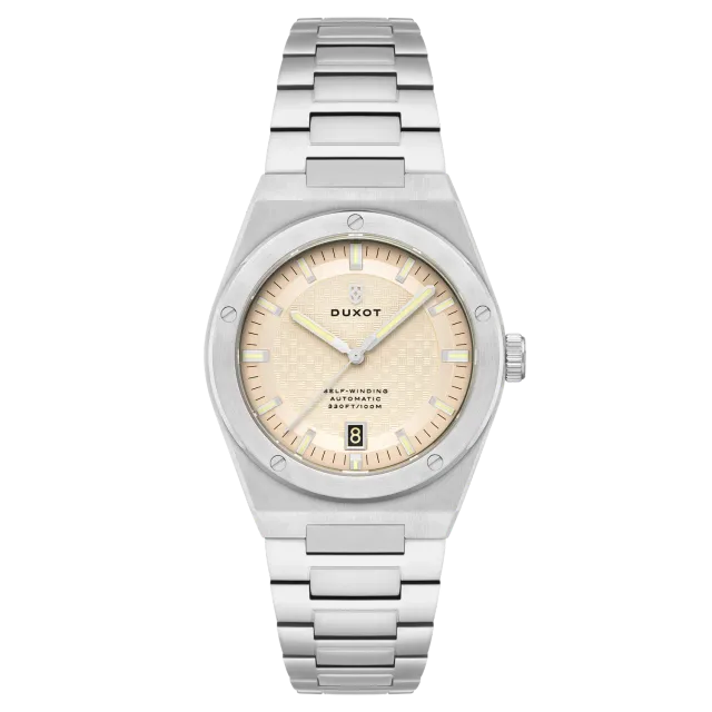 Duxot Bastia Warm Grey automatisk klokke grå